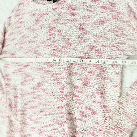 GENERATION LOVE Pink & White Open Knit Sweater - Picture 7 of 8